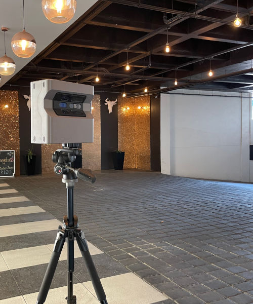 Reality capture camera in a commercial building